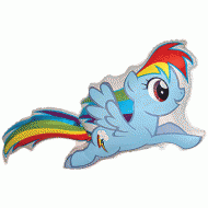 My Little Pony Rainbow Dash Supershape Balloon